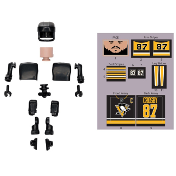 Pittsburgh Penguins figúrka Sidney Crosby #87 NHL Construct