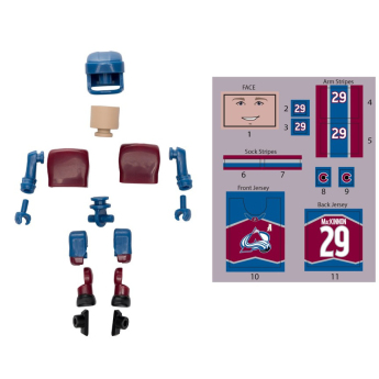 Colorado Avalanche figúrka Nathan MacKinnon #29 NHL Construct