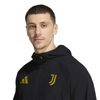 Juventus Torino pánska bunda Travel Windbreaker black