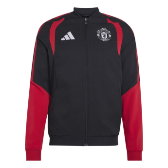Manchester United pánska bunda s kapucňou Tiro Presentation black