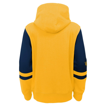 Nashville Predators detská mikina s kapucňou faceoff colorblocked fleece full-zip