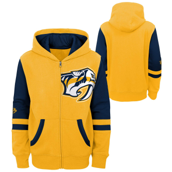 Nashville Predators detská mikina s kapucňou faceoff colorblocked fleece full-zip
