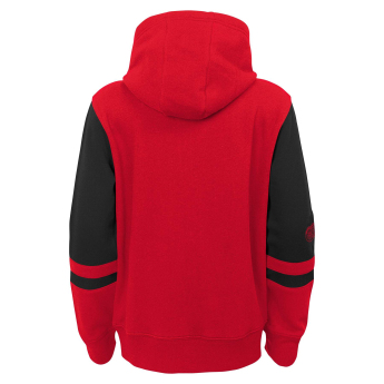 Detroit Red Wings detská mikina s kapucňou faceoff colorblocked fleece full-zip