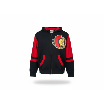 Ottawa Senators detská mikina s kapucňou Faceoff Colorblocked Fleece Full-Zip