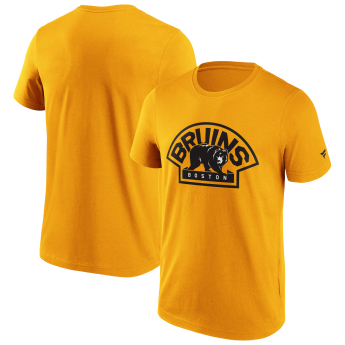 Boston Bruins pánske tričko Primary Logo Graphic yellow