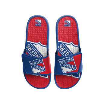 New York Rangers pánske šľapky Colorblock Slipper
