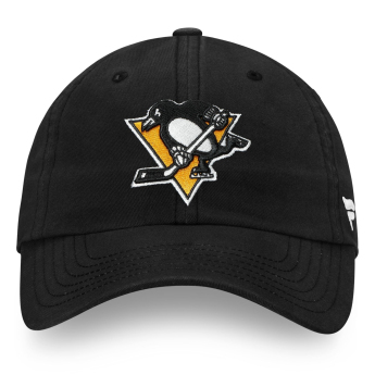 Pittsburgh Penguins čiapka baseballová šiltovka NHL Core Black Curved Unstructured