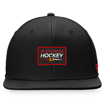 Chicago Blackhawks čiapka flat šiltovka Authentic Pro Prime Flat Brim Snapback black