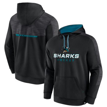 San Jose Sharks pánska mikina s kapucňou Poly Fleece POH black
