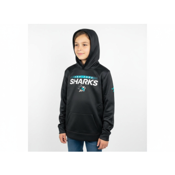 San Jose Sharks detská mikina s kapucňou Authentic Pro Hood Po Hoodie