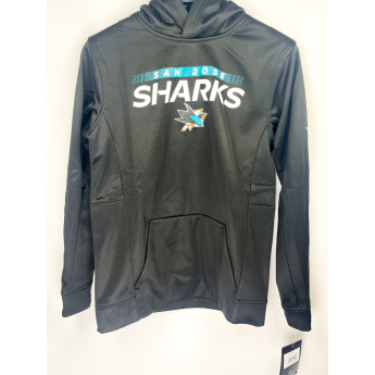 San Jose Sharks detská mikina s kapucňou Authentic Pro Hood Po Hoodie