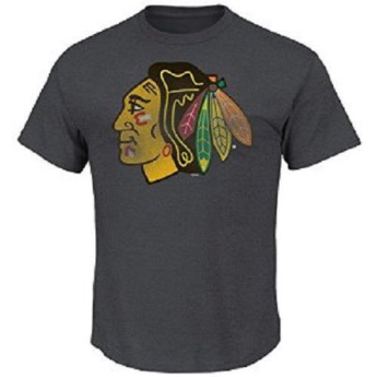 Chicago Blackhawks pánske tričko Raise the Level grey
