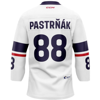 Hokejové reprezentácie hokejový dres Czech Republic  2023/2024 CCM Fandres replica - white David Pastrňák #88