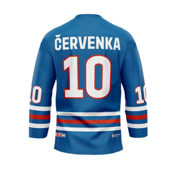 Hokejové reprezentácie hokejový dres Roman Červenka #10 2023/2024 CCM Fandres replica - blue