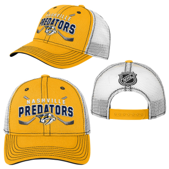 Nashville Predators detská čiapka baseballová šiltovka Lockup Meshback Adjustable