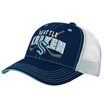 Seattle Kraken detská čiapka baseballová šiltovka Lockup Meshback Adjustable
