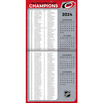 Carolina Hurricanes kalendár 2025 Wall Calendar