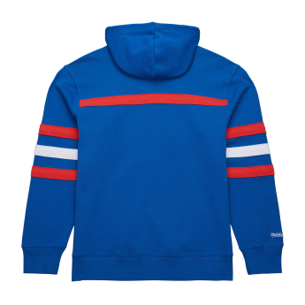 New York Rangers pánska mikina s kapucňou Head Coach Hoodie Current Logo blue