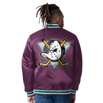 Anaheim Ducks pánska bunda The CLOSER Reversible Varsity Satin