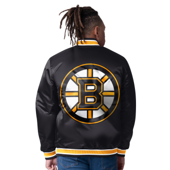 Boston Bruins pánska bunda The CLOSER Reversible Varsity Satin