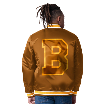 Boston Bruins pánska bunda The CLOSER Reversible Varsity Satin