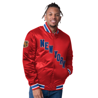 New York Rangers pánska bunda The CLOSER Reversible Varsity Satin