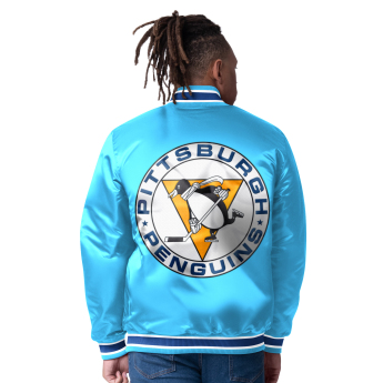 Pittsburgh Penguins pánska bunda The CLOSER Reversible Varsity Satin