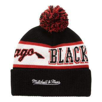 Chicago Blackhawks zimná čiapka Block Sweep Pom Knit