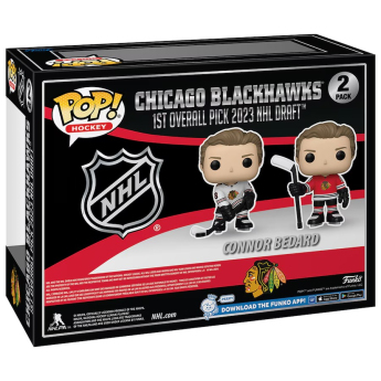 Chicago Blackhawks figúrka POP! Connor Bedard #98 Funko Fanatics Exclusive Two-Pack