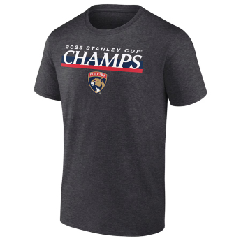 Florida Panthers pánske tričko 025 Stanley Cup Champions Give & Go Roster Heather Charcoal