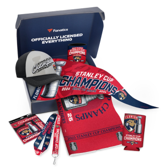 Florida Panthers darčekový set 2025 Stanley Cup Champions Gift Box with Hat