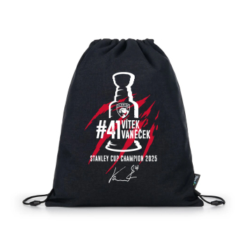 Florida Panthers taška gym bag Vítek Vaněček #92 Stanley Cup Champion 2025 black