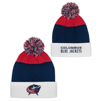 Columbus Blue Jackets detská zimná čiapka Essentials Cuffed Knit W Pom