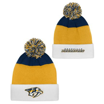 Nashville Predators detská zimná čiapka Essentials Cuffed Knit W Pom