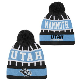 Utah Hockey Club detská zimná čiapka Go Fast Cuffed Knit W Pom