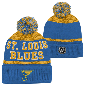St. Louis Blues detská zimná čiapka Puck Pattern Cuffed Pom