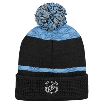 Utah Hockey Club detská zimná čiapka Puck Pattern Cuffed Pom