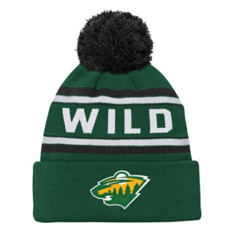 Minnesota Wild detská zimná čiapka 3Rd Jersey Jacquard Cuff Pom
