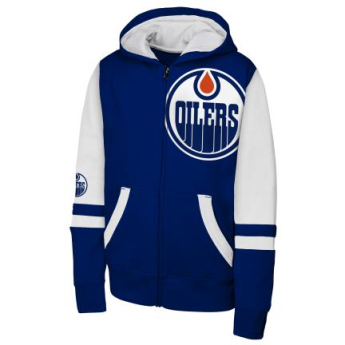 Edmonton Oilers detská mikina s kapucňou Face Off Fz Flc Hd