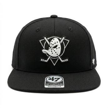 Anaheim Ducks čiapka baseballová šiltovka NHL No Shot ’47 CAPTAIN Black/White