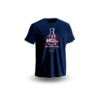 Florida Panthers detské tričko Vítek Vaněček #41 Stanley Cup Champion 2025 Blue