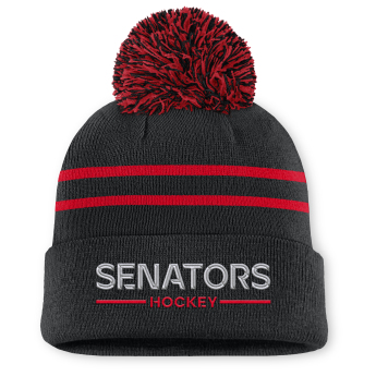 Ottawa Senators dámska zimná čiapka Authentic Pro W/Cap Cuffed Pom Beanie