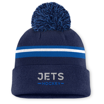 Winnipeg Jets dámska zimná čiapka Authentic Pro W/Cap Cuffed Pom Beanie