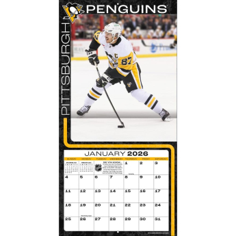 Pittsburgh Penguins kalendár #87 Sidney Crosby 2026 Wall
