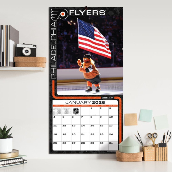 NHL produkty kalendár Mascots 2026 Wall