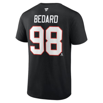 Chicago Blackhawks pánske tričko Connor Bedard #98 Name & Number Black