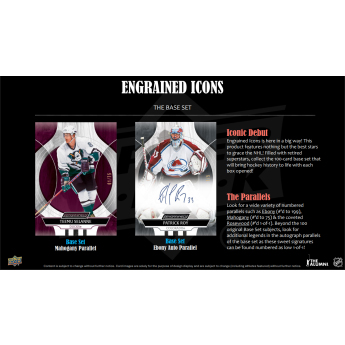 NHL boxy hokejové karty NHL 2024-25 Upper Deck Engrained Icons Vol. 1 Hockey Hobby Box