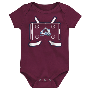 Colorado Avalanche detské body Littlest Player 3Pk Creeper Se