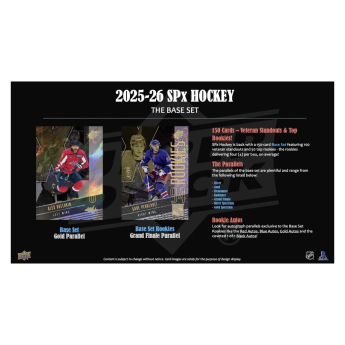NHL boxy hokejové karty NHL 2025-26 Upper Deck SPx Hockey Hobby Box