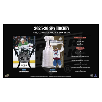 NHL boxy hokejové karty NHL 2025-26 Upper Deck SPx Hockey Hobby Box